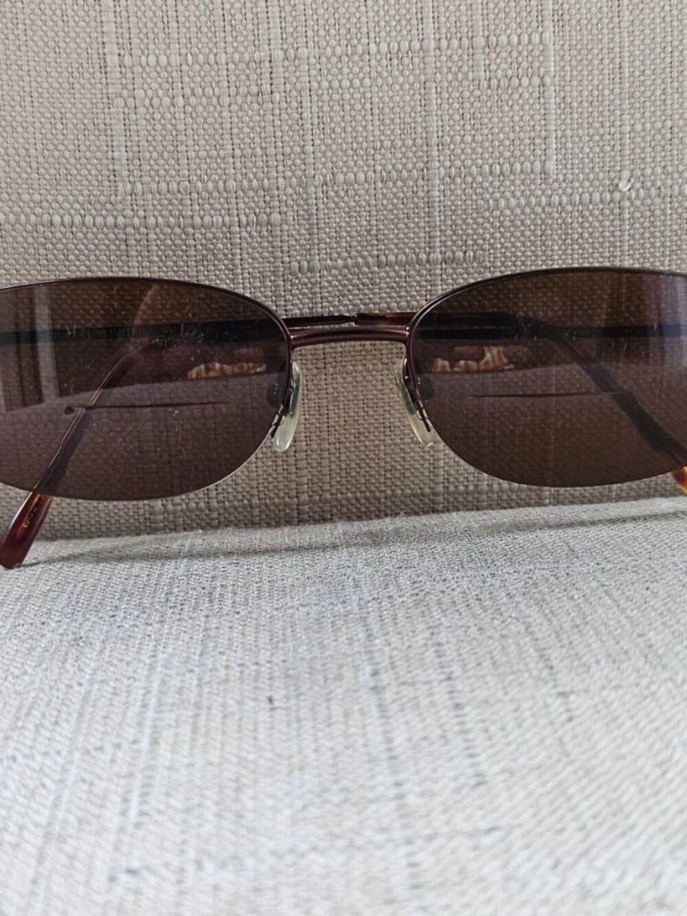 Ducks Unlimited Eyeglasses Frame DU120 Half Rim Eyewear Glasses Brown Read desc